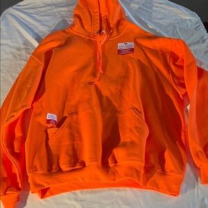 Bold Orange Hoodie Sweater